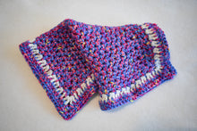 Load image into Gallery viewer, Blue & Pink Confetti Crochet Cat Mat