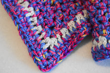 Load image into Gallery viewer, Blue & Pink Confetti Crochet Cat Mat