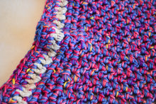 Load image into Gallery viewer, Blue & Pink Confetti Crochet Cat Mat