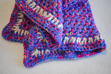 Load image into Gallery viewer, Blue & Pink Confetti Crochet Cat Mat