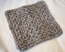 Load image into Gallery viewer, Charcoal Sky Crochet Cat Mat