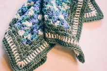 Load image into Gallery viewer, Sage Green & Blue Gradient Rectangular Cat Mat