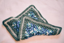 Load image into Gallery viewer, Sage Green & Blue Gradient Rectangular Cat Mat