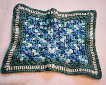 Load image into Gallery viewer, Sage Green & Blue Gradient Rectangular Cat Mat