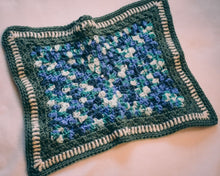 Load image into Gallery viewer, Sage Green & Blue Gradient Rectangular Cat Mat