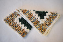 Load image into Gallery viewer, Hunter Green & Soft Tan-Blue Gradient Cat Mat