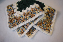 Load image into Gallery viewer, Hunter Green & Soft Tan-Blue Gradient Cat Mat