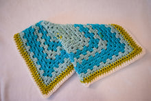 Load image into Gallery viewer, Large Sky Blue & Soft Chartreuse Cat Mat