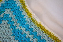 Load image into Gallery viewer, Large Sky Blue & Soft Chartreuse Cat Mat