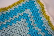 Load image into Gallery viewer, Large Sky Blue & Soft Chartreuse Cat Mat