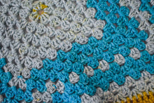 Load image into Gallery viewer, Large Sky Blue & Soft Chartreuse Cat Mat