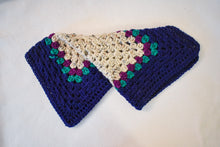 Load image into Gallery viewer, Navy & Aran Fleck Speckled Cream Cat Mat