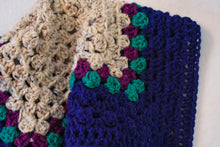 Load image into Gallery viewer, Navy & Aran Fleck Speckled Cream Cat Mat