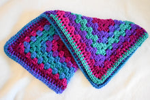 Load image into Gallery viewer, Nebula Blue & Purple Crochet Cat Mat