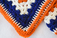 Load image into Gallery viewer, Navy, Orange, & Pink Cat Mat