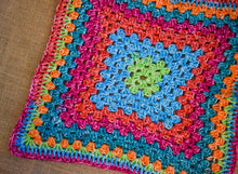 Load image into Gallery viewer, Rainbow Granny Square Cat Mat