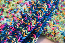 Load image into Gallery viewer, Rainbow Speckle Multicolor Cat Mat