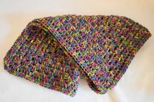 Load image into Gallery viewer, Rich Jewel Tone Rainbow Crochet Cat Mat