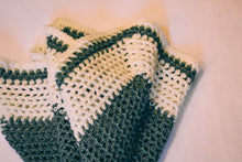 Load image into Gallery viewer, Sage and Soft White Baby Blanket
