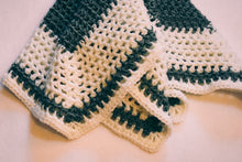 Load image into Gallery viewer, Sage and Soft White Baby Blanket