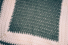 Load image into Gallery viewer, Sage and Soft White Baby Blanket