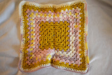 Load image into Gallery viewer, Pink & Goldenrod Crochet Cat Mat