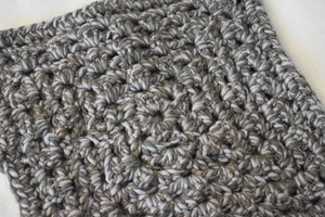 Charcoal Sky Crochet Cat Mat