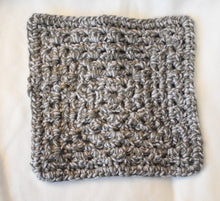 Load image into Gallery viewer, Charcoal Sky Crochet Cat Mat