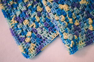 Blue, Purple, & Yellow Gradient Cat Mat