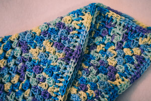 Blue, Purple, & Yellow Gradient Cat Mat