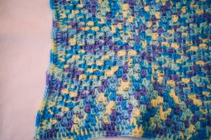 Blue, Purple, & Yellow Gradient Cat Mat