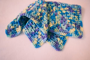 Blue, Purple, & Yellow Gradient Cat Mat