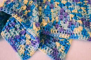 Blue, Purple, & Yellow Gradient Cat Mat