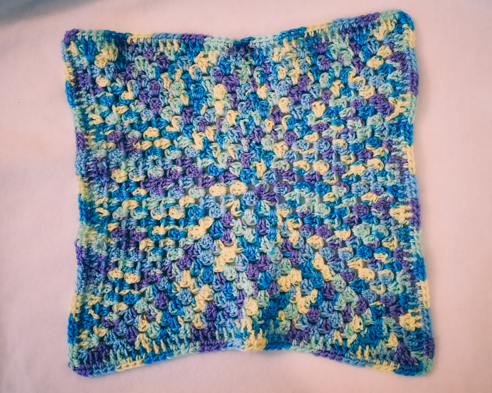 Blue, Purple, & Yellow Gradient Cat Mat