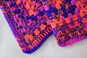 Flamingo Pink & Purple Cat Mat
