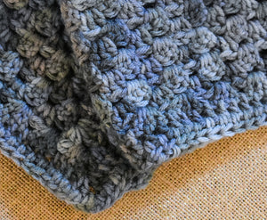 Gradient Gray Crochet Cat Mat