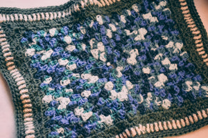 Sage Green & Blue Gradient Rectangular Cat Mat
