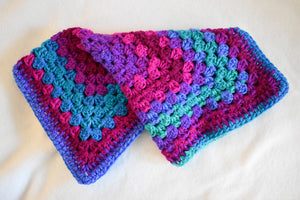 Nebula Blue & Purple Crochet Cat Mat