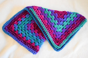 Nebula Blue & Purple Crochet Cat Mat