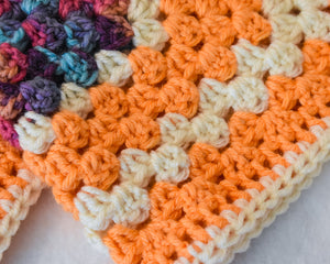 Orange & Cream Autumnal Cat Mat