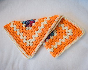 Orange & Cream Autumnal Cat Mat