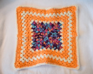 Orange & Cream Autumnal Cat Mat