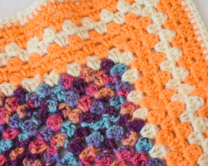Orange & Cream Autumnal Cat Mat