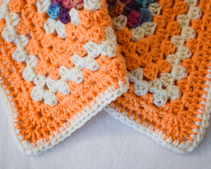 Orange & Cream Autumnal Cat Mat