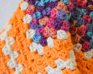 Orange & Cream Autumnal Cat Mat
