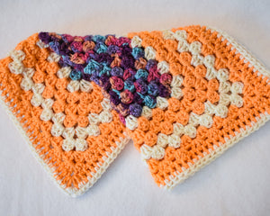 Orange & Cream Autumnal Cat Mat