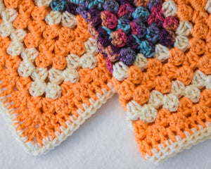 Orange & Cream Autumnal Cat Mat