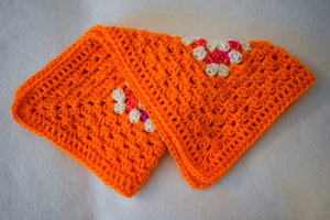 Orange & Flamingo Pink Cat Mat