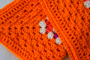 Orange & Flamingo Pink Cat Mat