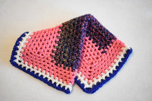 Load image into Gallery viewer, Peachy Pink &amp; Indigo Cat Mat
